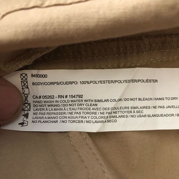 POINT Zero Size 13 Tan Skirt With Belt - Picture 5 of 5